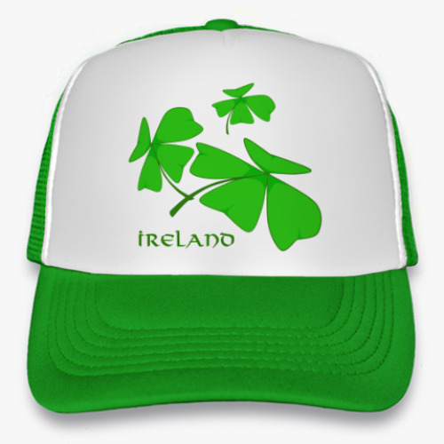Кепка-тракер с принтом Счастливый Клевер Happy Shamrock and Ireland