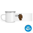 Кружка металлическая белая (круговая запечатка)