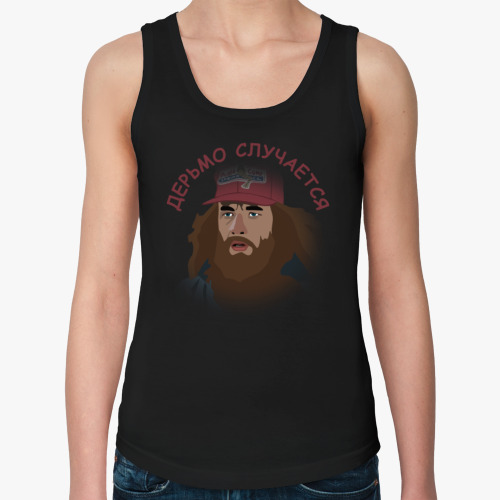 Женская майка с принтом Дерьмо случается