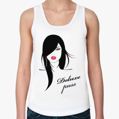 Женская майка с принтом Роскошная девушка