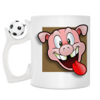 Кружка с футбольным мячиком