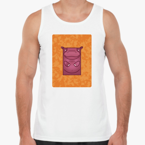 Майка с принтом Wild Animal Hippo