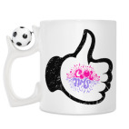 Кружка с футбольным мячиком