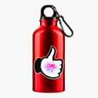 Металлическая бутылка 400 мл UV-DTF