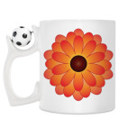 Кружка с футбольным мячиком