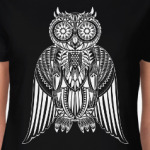 Сложный абстрактный рисунок с совой