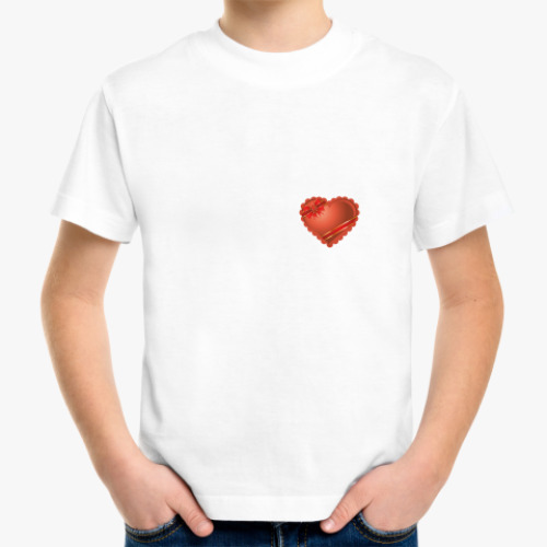 Детская футболка с принтом Heart