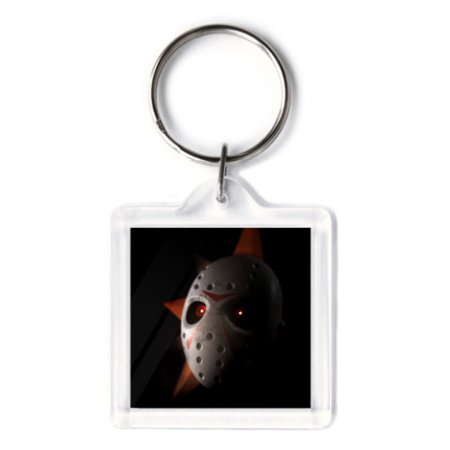 Брелок с принтом Лепромаска на черном