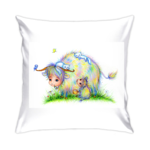 Подушка с принтом Яшенька