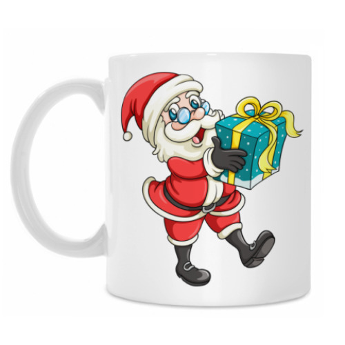Кружка с принтом Cute Santa