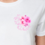 Букет роз с узорами