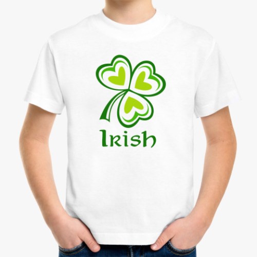 Детская футболка с принтом Irish