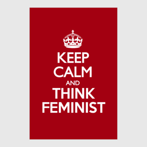 Постер с принтом Think feminist