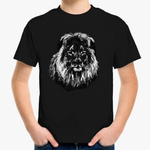 Детская футболка с принтом Лев