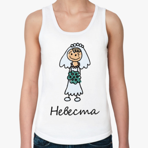 Женская майка с принтом Невеста