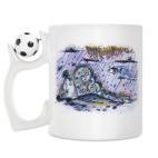 Кружка с футбольным мячиком