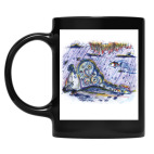 Кружка цветная UV-DTF