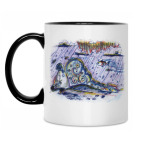 Кружка двухцветная