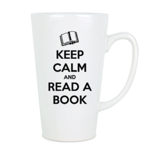 Чашка Латте с принтом Read a book