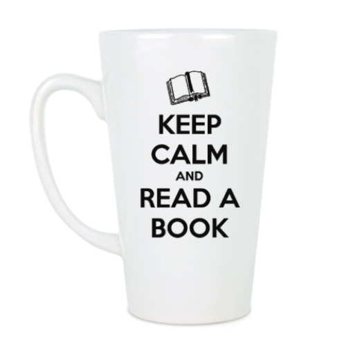 Чашка Латте с принтом Read a book