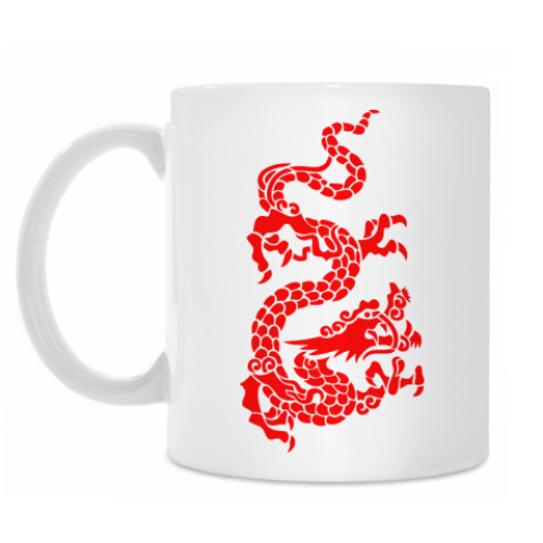 Кружка с принтом Дракон