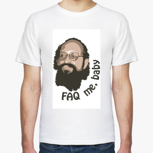 Футболка с принтом FAQ me, baby!