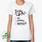 Женская футболка органик