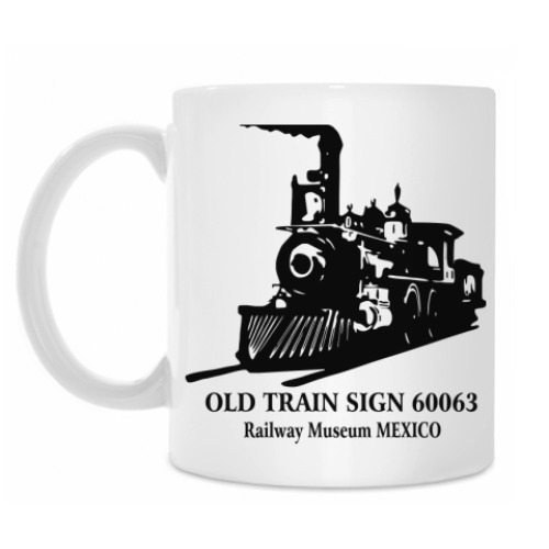 Кружка с принтом Old train