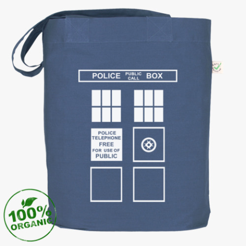 Сумка шоппер с принтом TARDIS