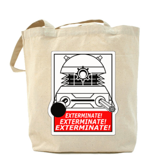 Сумка шоппер с принтом Exterminate!