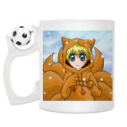 Кружка с футбольным мячиком