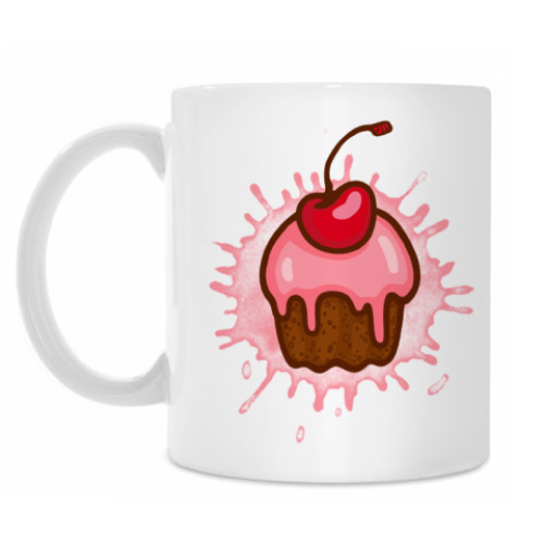 Кружка с принтом Кекс