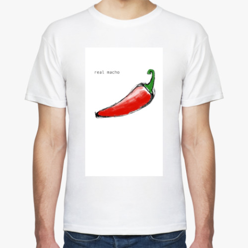 Футболка с принтом Real Macho