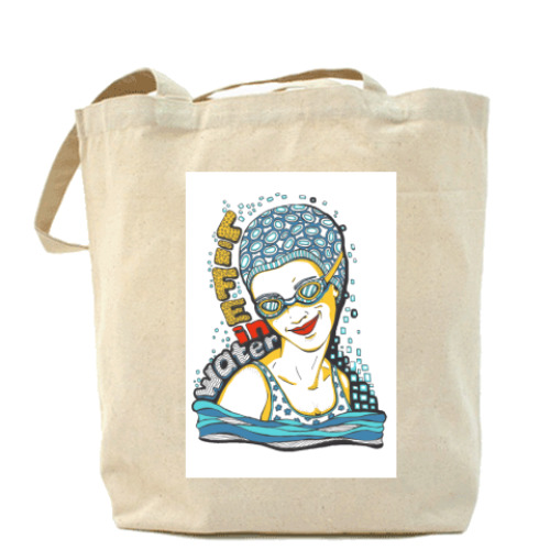 Сумка шоппер с принтом LifeInWater