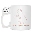 Кружка с футбольным мячиком