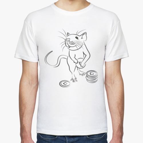 Футболка с принтом Китайская Крыса