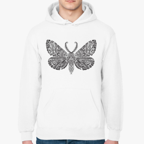 Толстовка худи с принтом бабочка