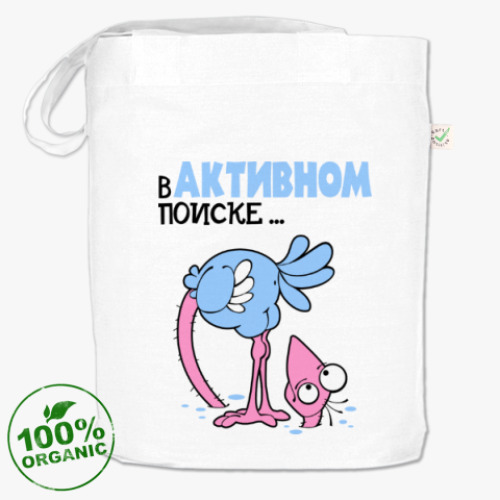 Сумка шоппер с принтом В активном поиске...