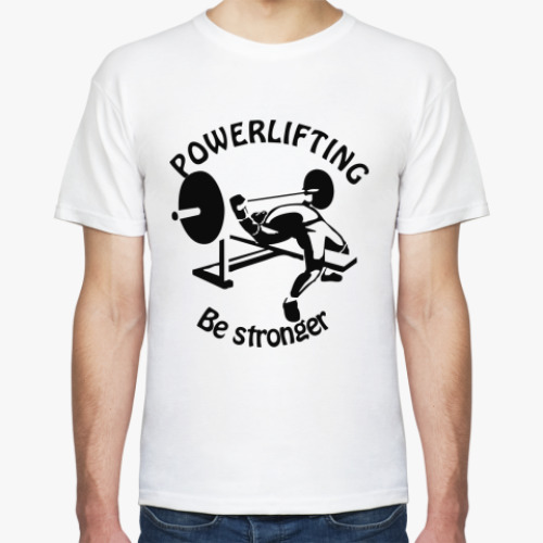 Футболка с принтом Powerlifting