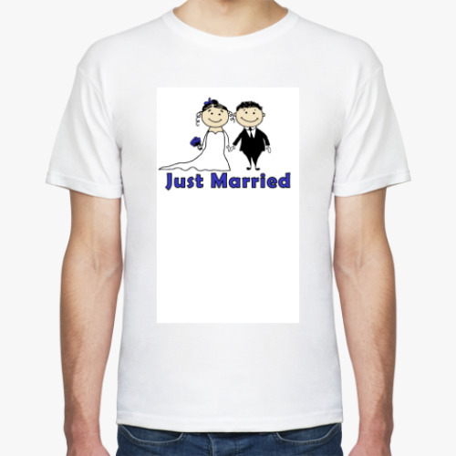 Футболка с принтом Just Married
