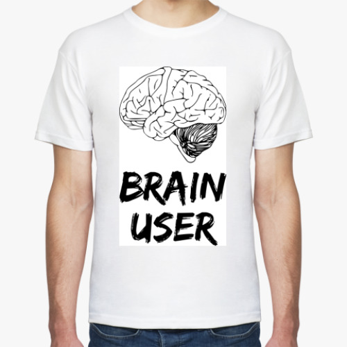 Футболка с принтом Brain User