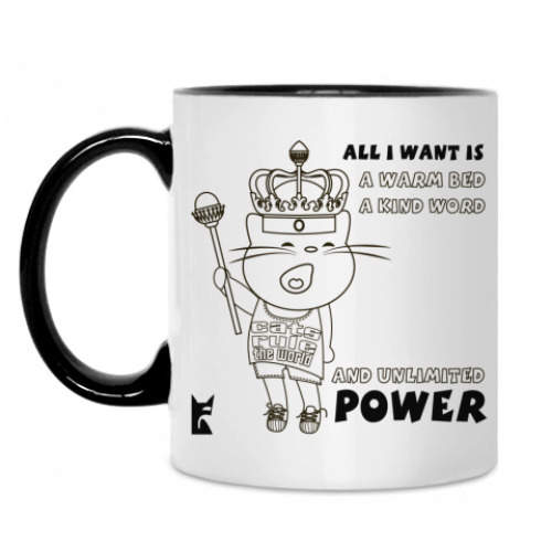 Кружка с принтом CAT's POWER!