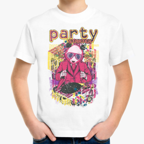 Детская футболка с принтом Party Starter