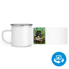 Кружка металлическая белая (круговая запечатка)