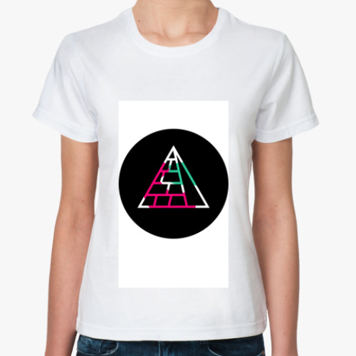 Классическая футболка с принтом The Pyramid