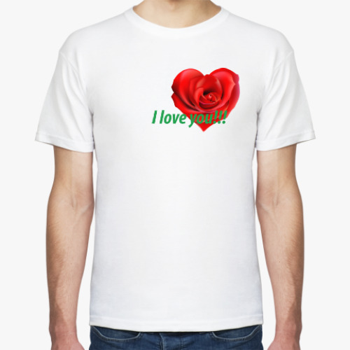 Футболка с принтом Любовь