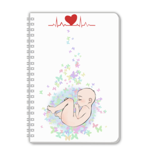 Тетрадь с принтом У вас будет малыш