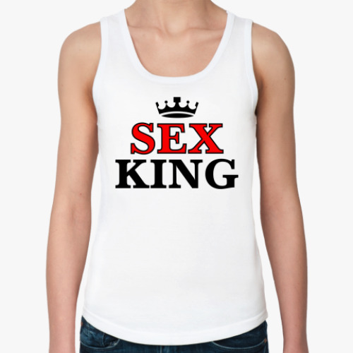 Женская майка с принтом Sex king