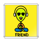 Магнит 6.5 x 6.5 см Друг