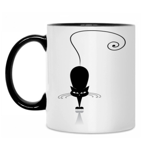 Кружка с принтом Кошка